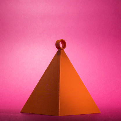 Ciężarek do balonów piarmidka, wydruk 3D, 9 cm