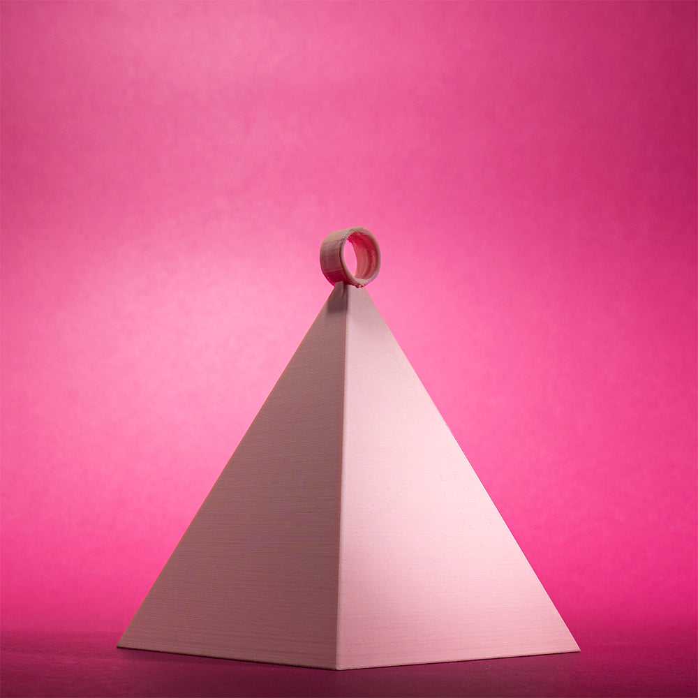 Ciężarek do balonów piarmidka, wydruk 3D, 9 cm