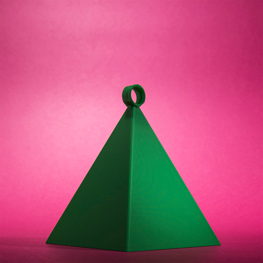Ciężarek do balonów piarmidka, wydruk 3D, 9 cm