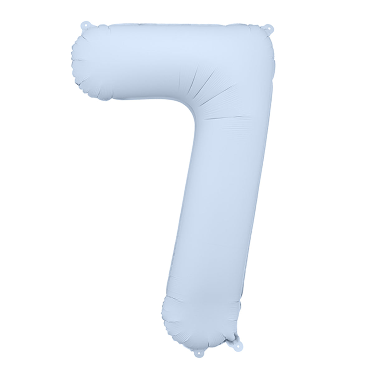 Balon foliowy cyfra 7 z helem, niebieski matowy, 86 cm