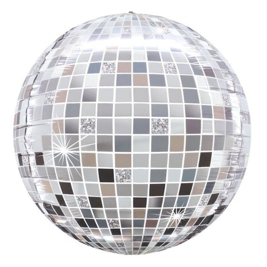 Balon foliowy kula disco 3D z helem, Grabo, 38 cm