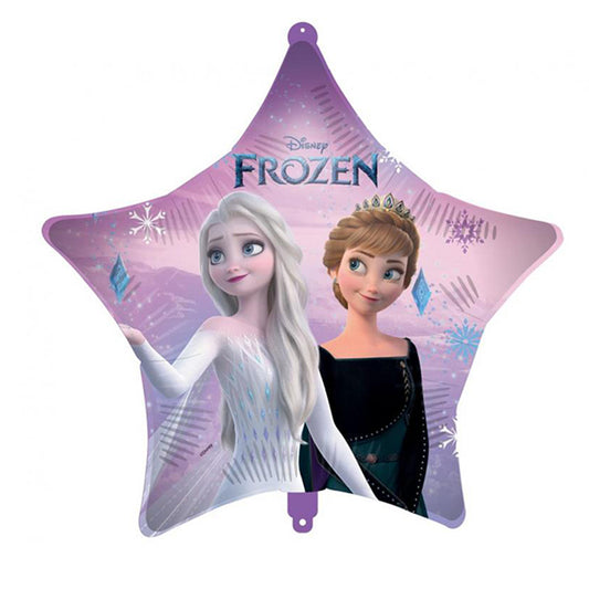 Balon foliowy gwiazda Frozen Elsa i Anna z helem