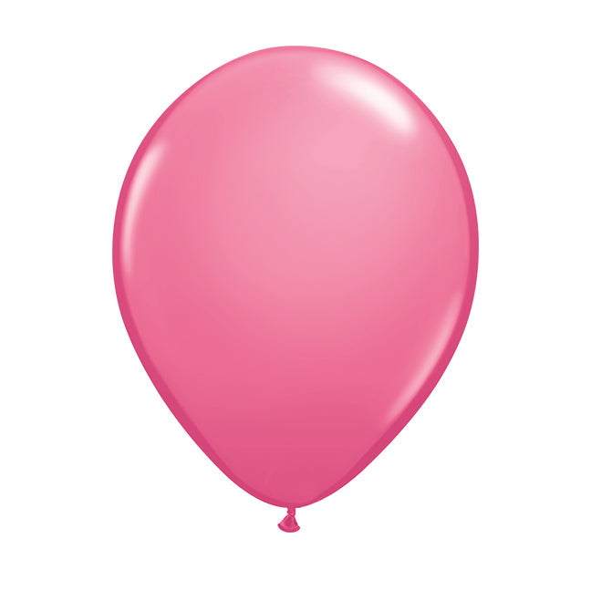 Balon lateksowy z helem, różowy, Qualatex, 30cm - Rose
