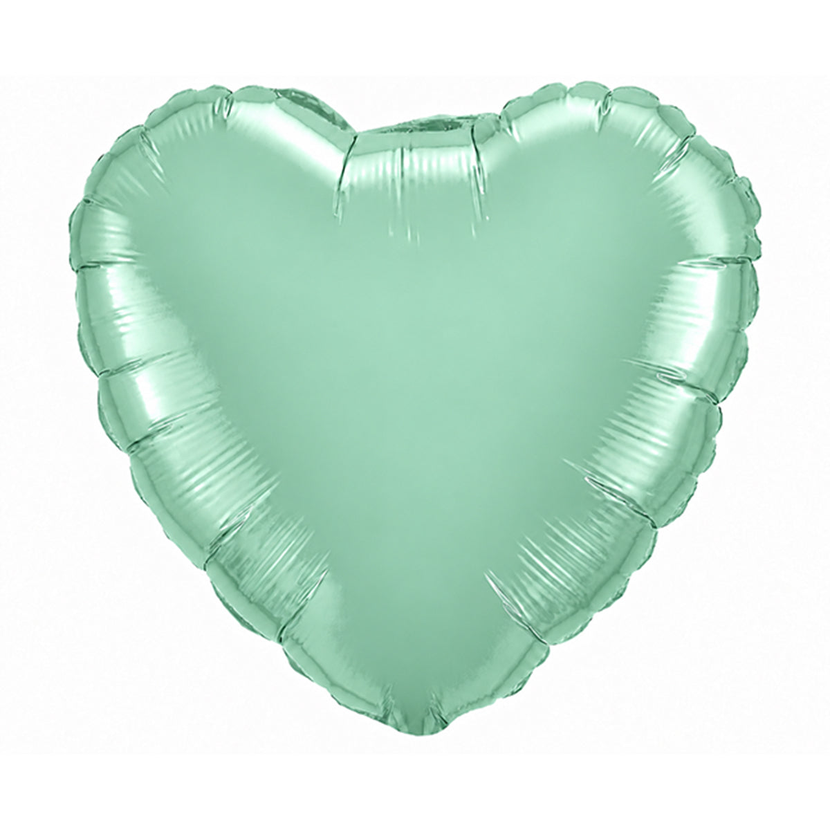 Balon foliowy serce miętowy matowy z helem, Flexmetal, 45 cm