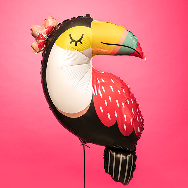 Balon foliowy z helem, Tukan, Grabo, 100cm - Summer Toucan