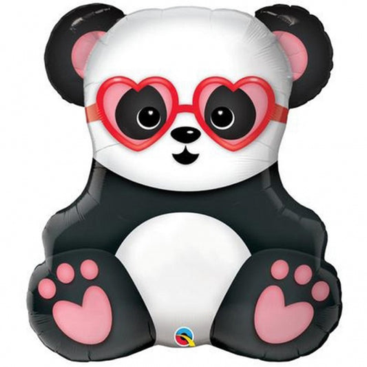 Balon foliowy z helem Lovestruck Panda Bear, QL, 81cm - Warsaw balloonmakers