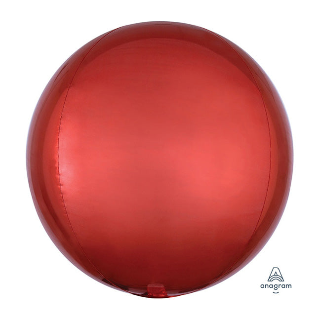 Balon foliowy z helem kula orbz, AM, pomarańczowy - Warsaw balloonmakers