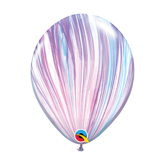 Balon lateksowy z helem, QL, pastel agat Fashion - Warsaw balloonmakers