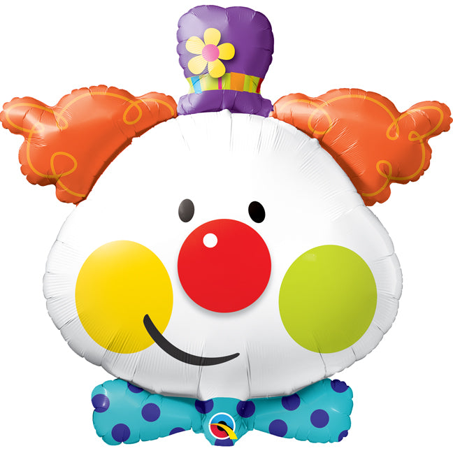 Balon foliowy z helem klaun, QL, 91cm - Warsaw balloonmakers