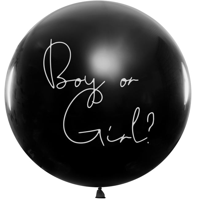 Balon gigant lateksowy z helem "Boy or girl", dziewczynka, PD, 1m - Warsaw balloonmakers