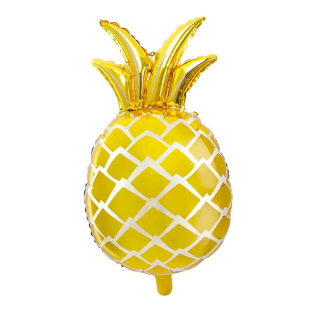 Balon foliowy z helem ananas, złoty, PD, 38x63cm - Warsaw balloonmakers