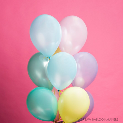 Balon lateksowy z helem, mix, Qualatex, 30cm - Metalik mix