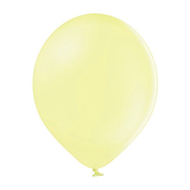 Balon lateksowy z helem, PD, Pastel Yellow - Warsaw balloonmakers