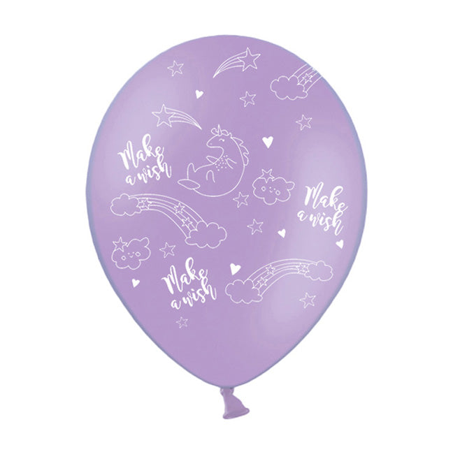 Balon lateksowy z helem, PD, Jednorożec, unicorn, mix - Warsaw balloonmakers