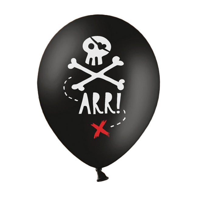 Balon lateksowy z helem, PD, Pirat, Pastel Black - Warsaw balloonmakers