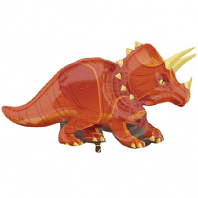 Balon foliowy z helem Dinozaur Triceratop, AM, 106x60 cm - Warsaw balloonmakers