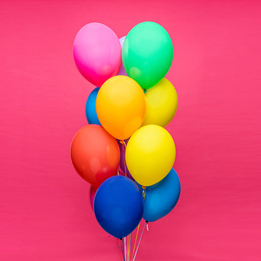 Bukiet balonów z helem, 12 sztuk - Mix Kolorowy