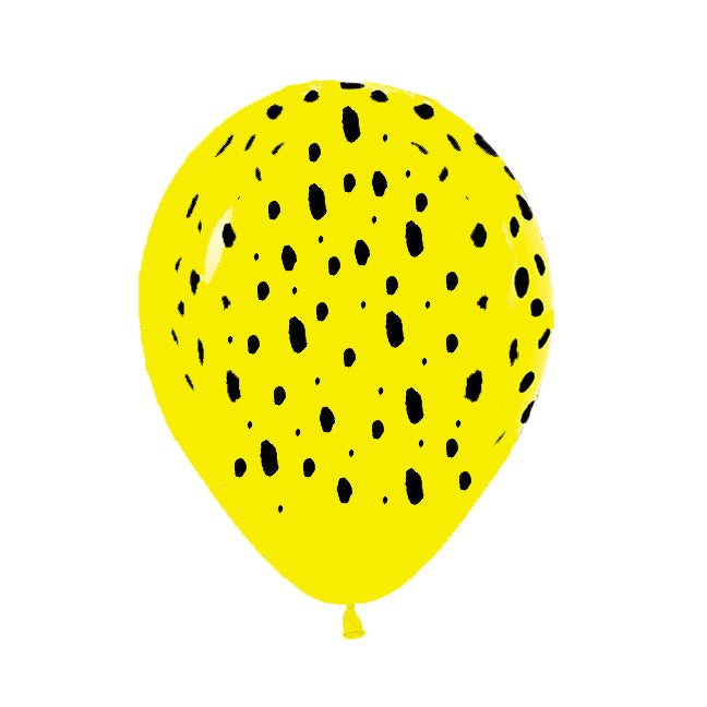Balon lateksowy z helem, Sempertex, 30cm - Cętki Geparda