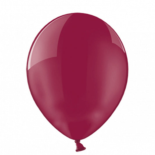 Balon lateksowy z helem, PartyDeco, 30cm - Crystal Burgundy