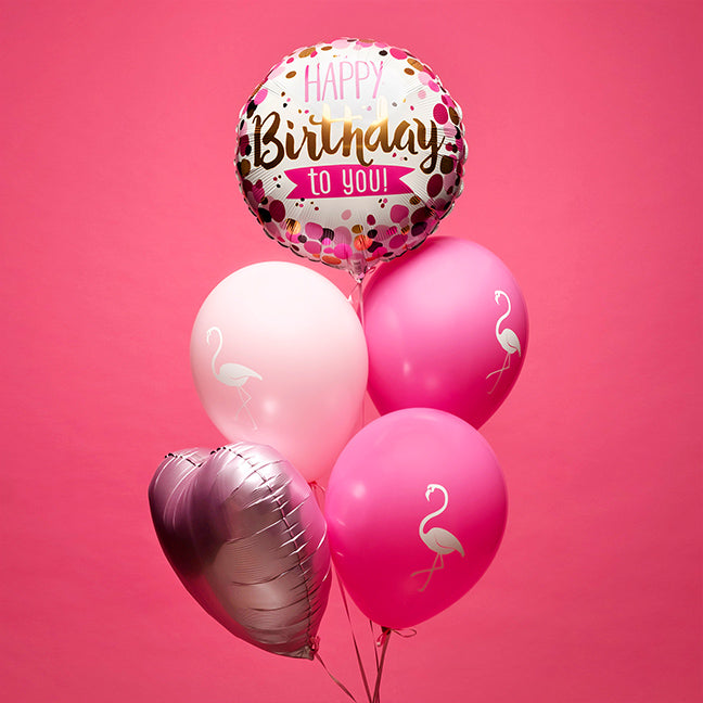 bukiet balonów z helem hawajska impreza urodziny dziewczynki