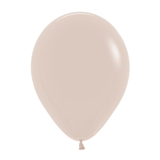 Balon lateksowy z helem, Sempertex, 30cm - White Sand