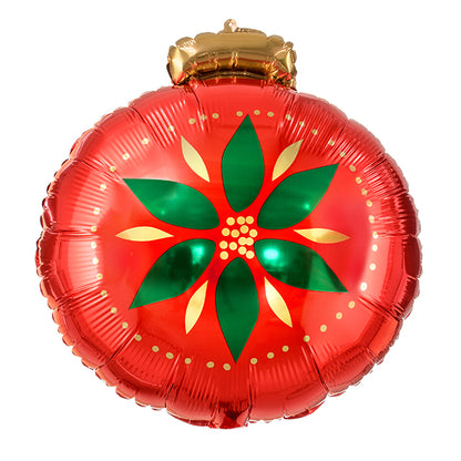 Balon foliowy z helem, okrągły, PartyDeco, 45cm - Bombka