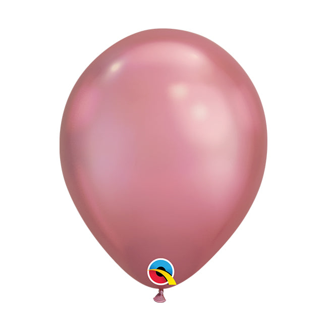 Balon lateksowy z helem, QL, różowo fioletowy, chrom różowy - Warsaw balloonmakers