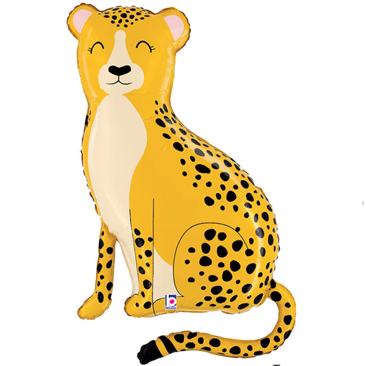 Balon foliowy z helem, Pantera, Grabo, 100cm - Gepard z dżungli