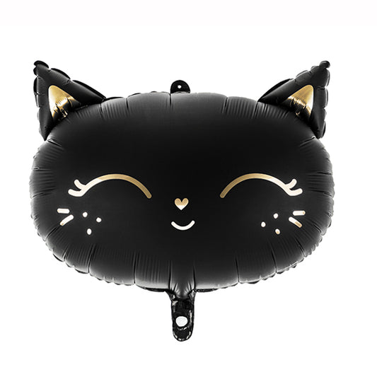 Balon foliowy z helem Kotek Black, PD, 48x36cm - Warsaw balloonmakers