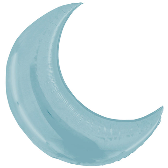Balon foliowy z helem niebieski księżyc, moon, GO, 91cm - Warsaw balloonmakers