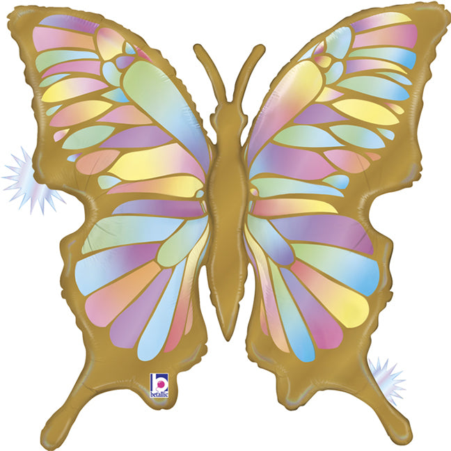 Balon foliowy z helem Opal Butterfly, motyl, GO, 84cm - Warsaw balloonmakers