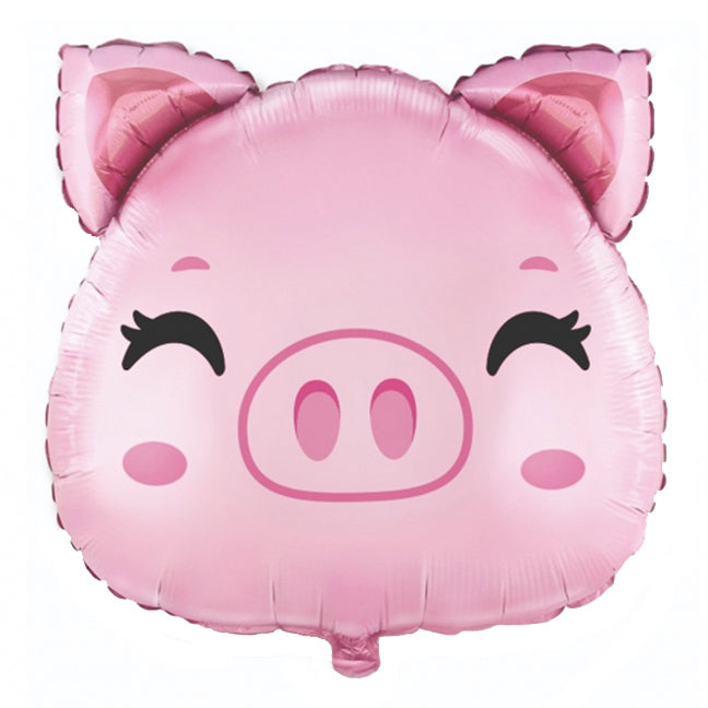 Balon foliowy z helem Świnka, pig FX, 60cm - Warsaw balloonmakers