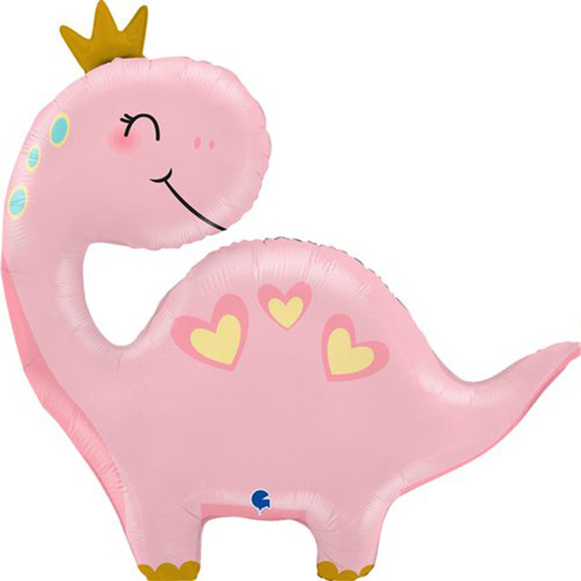 Balon foliowy z helem, Grabo, 60cm - Słodki Dinozaur