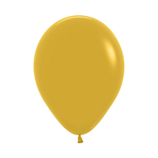 Balon lateksowy z helem, Sempertex, 30cm - Mustard