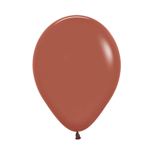 Balon lateksowy z helem, Sempertex, 30cm - Terracotta