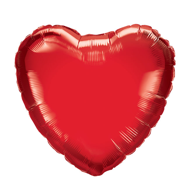 Balon foliowy z helem serce, PD, czerwony, 45cm - Warsaw balloonmakers