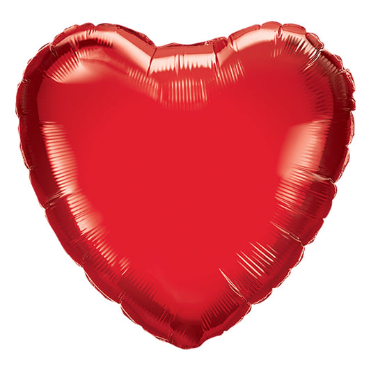 Balon foliowy z helem serce, PD, czerwony, 61cm, dodaj napis - Warsaw balloonmakers
