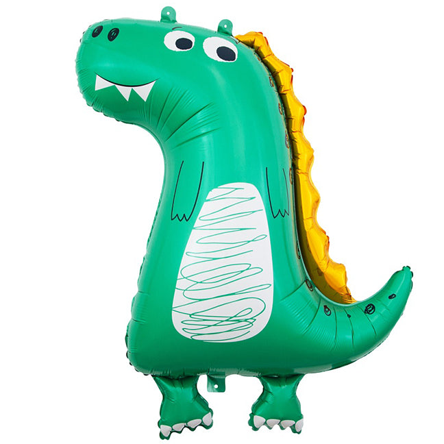 Balon foliowy z helem rysunkowy dinozaur, GD, 89cm - Warsaw balloonmakers