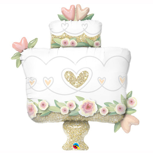 Balon foliowy z helem Tort / Wedding Cake, QL, 104cm - Warsaw balloonmakers