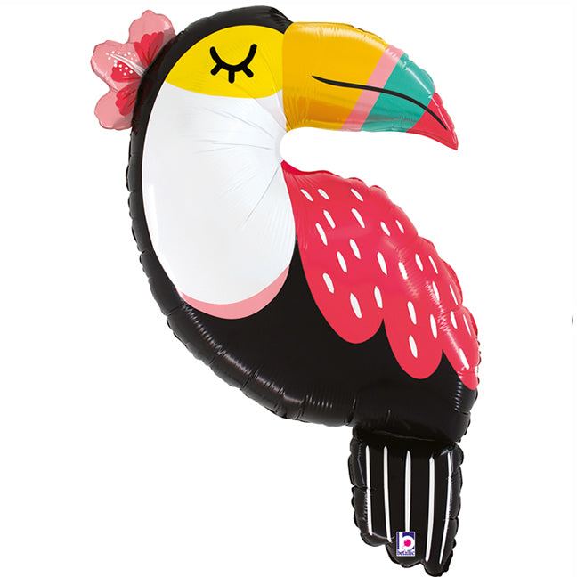 Balon foliowy z helem, Tukan, Grabo, 100cm - Summer Toucan